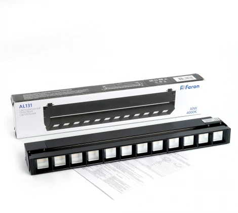 Трековый светодиодный светильник Downlight Feron AL131 48378 48V (220V, IP40)