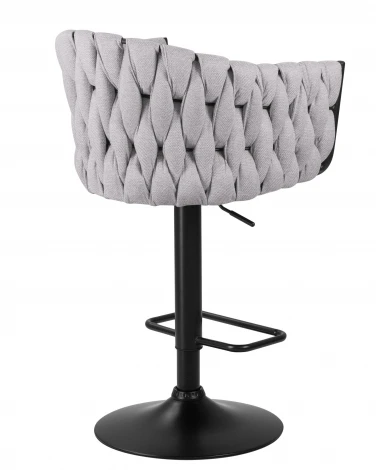 Набор 2 шт стул барный DOBRIN LEON (серая ткань (LAR 275-17))