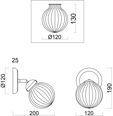 Бра Freya Daisy FR5041CW-01BS