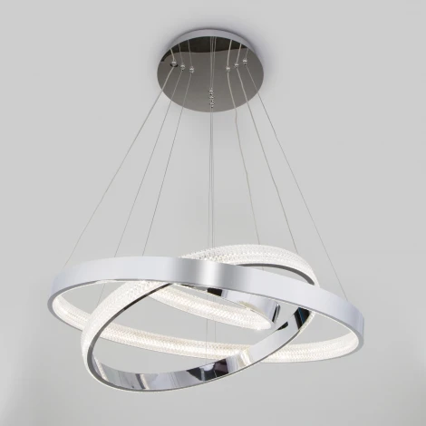 Подвесной светильник Eurosvet Posh 90176/3 (регулировка яркости, LED, 220V, пульт управления, на тросе, кольцо)