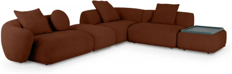 Диван Fabro ОГОГО (арт.855068), (Ткань,Букле/Терракотовый)