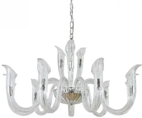 Подвесная люстра Newport 3650 3653+9/С nickel (220V, на цепи)