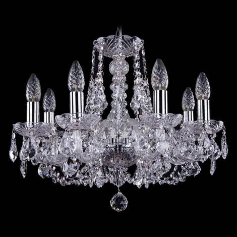 Подвесная люстра Bohemia 1406 1406/8/160/Ni/Leafs