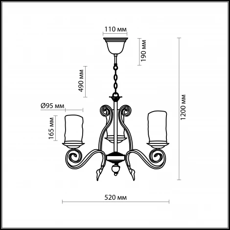 Подвесная люстра Odeon Light Bosta 2438/3