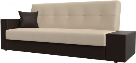 Диван-книжка Лига-020 стол справа (Бежевый,Коричневый/Экокожа) Лига Диванов арт.118538