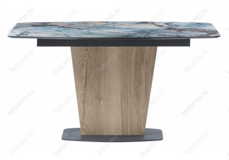Стол на тумбе Woodville Теон магеллан / галифакс натуральный / графит 474320