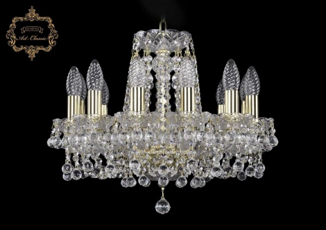 Подвесная люстра Art Classic 11.26 11.26.12.141.Gd.B (220V, хрусталь, на цепи, подсвечник, свеча)