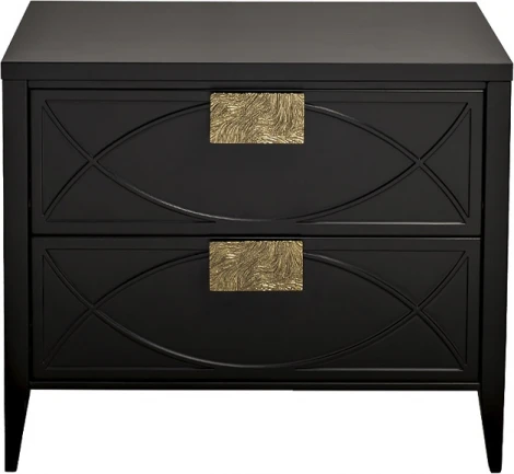 Тумба прикроватная черная 60*50*40см Garda Decor арт.151SV-00008