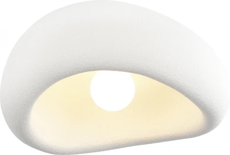 Светильник потолочный ST Luce Wabi Sabi SL1522.502.01 белый/белый E27 1*60W (220V, круглые)