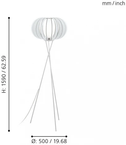 Торшер на треноге Eglo Stellato 2 95612 (220V, выключатель)