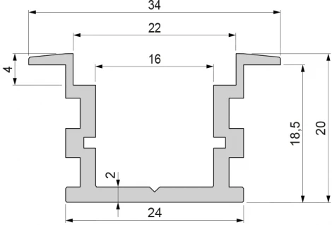 Профиль для светодиодной ленты T-high 975740 Deko-Light