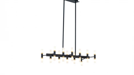 Потолочная люстра Lumina Deco Richmond  LDP 6035-24 PR+BK+GD