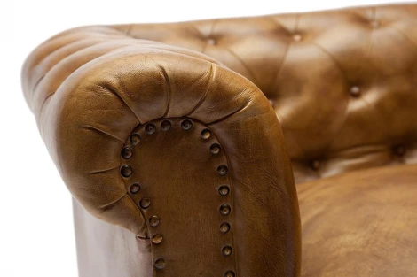 Диван 3-х местный Secret De Maison CHESTER ( mod. 1175T ) Античный светлый (кожа буйвола)