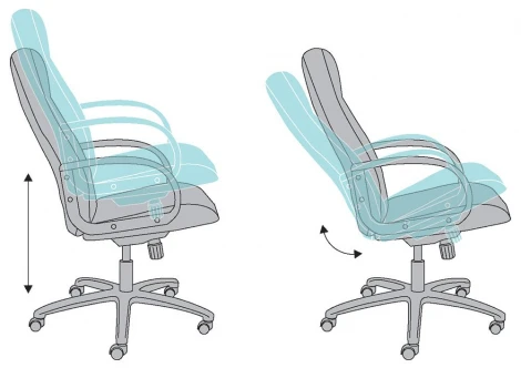 Кресло руководителя Бюрократ T-898AXSN серый 10-128 крестовина пластик