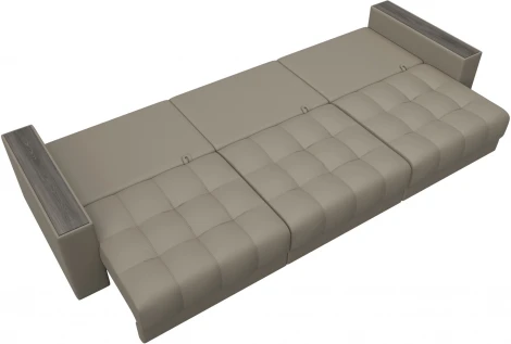 Диван прямой с декором Лига-049 НПБ Лонг Лига Диванов (Экокожа) арт.128432
