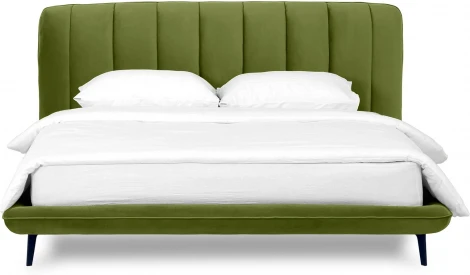 Кровать Amsterdam 1800 ОГОГО (арт.583409), (Велюр/Зеленый)