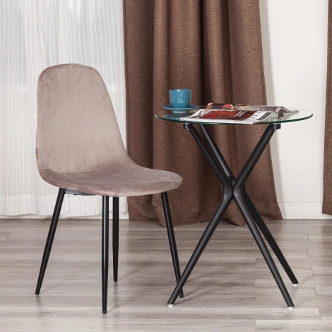 Стул BREEZE (mod. JSC-58) / 2 шт. в упаковке Tetchair (Велюр,Металл /) арт.24479