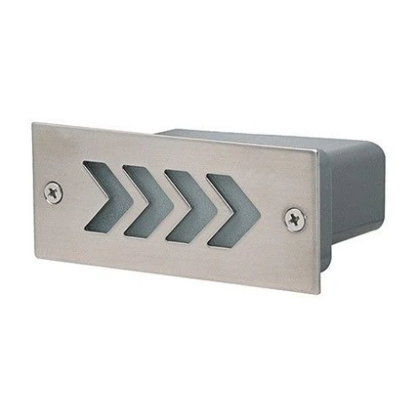 Светильник встраиваемый в стену уличный светодиодный Horoz Pera, 1 лампа, никель с белым