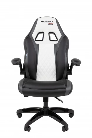 Офисное кресло Chairman Game 15 Россия экокожа черный/серый/белый