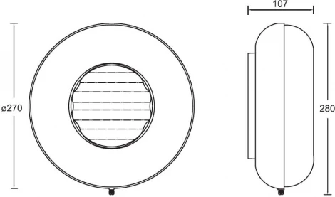 Потолочный светильник уличный Oasis Light SIDNEY 3331 S