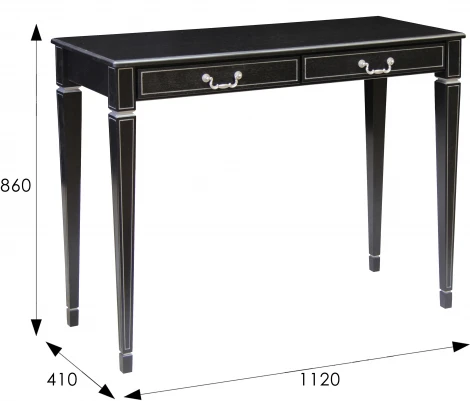 Консоль Васко В 91Н венге/серебро от фабрики Mebelik