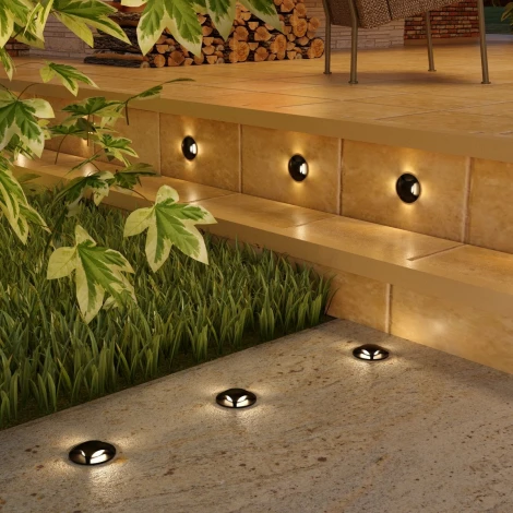 Встраиваемый светильник уличный Elektrostandard MRL LED 1106 чёрный (220V, круглые, IP65)