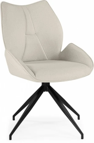 Стул на металлокаркасе Woodville Miranda 360 крутящийся beige / black арт.15847