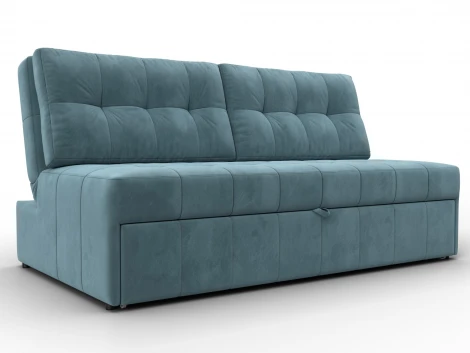 Диван прямой Лига-107 (160) (ЛДСП,Брус,Фанера,Велюр/Бирюзовый) Лига Диванов 134918