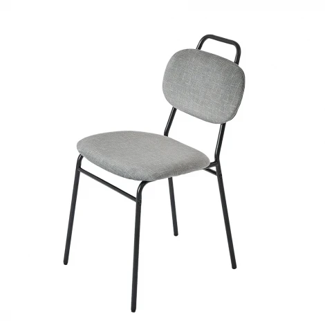 Стул MOLLY разборный черный каркас серое сиденье Bradex Home FR 1067