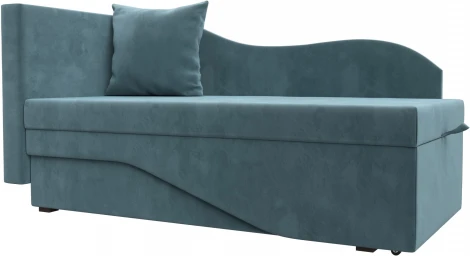 Кушетка Гармония левая (Бирюзовый/Велюр) Лига Диванов арт.126119L
