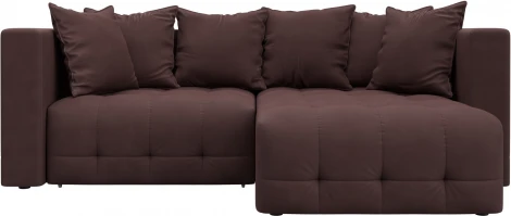 Диван угловой Лига-052 НПБ угол универсальный Лига Диванов (Замша) арт.128814