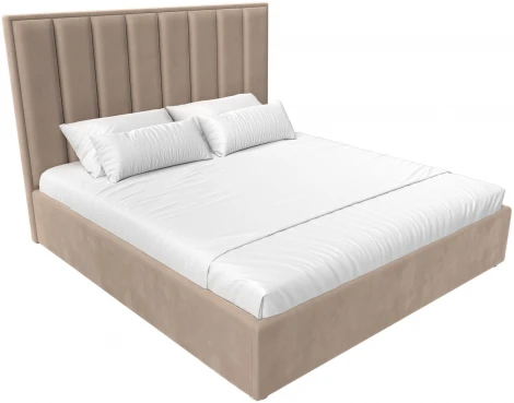 Кровать интерьерная Афродита 200 (Бежевый/Велюр) Лига Диванов арт.120602