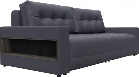 Диван прямой с полками Лига-053 НПБ Лига Диванов (Экокожа) арт.128898