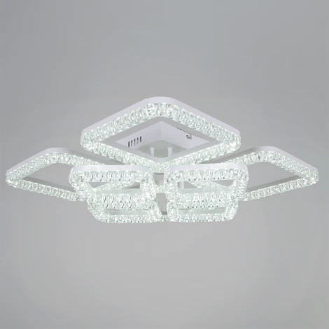 Потолочная люстра светодиодная на штанге с регулировкой цветовой температуры, яркости и ночным режимом Reluce 09848-0.3-4+4A WH