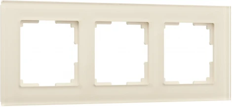 Рамка на 3 поста Favorit (молочный, стекло) Werkel W0031141 (a058815)