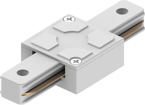 Коннектор прямой однофазный для шинопровода, белый, Feron LD1006 41734