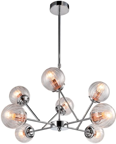 Подвесная люстра Arte Lamp Arancia A9276LM-8CC (220V, паук, молекулы)