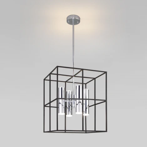 Потолочная люстра на штанге Adamson 70142/8 хром Eurosvet (220V, куб)