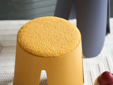 Комплект табуретов Chim 6 шт. ОГОГО Обстановочка! 966370 (Мех/Горчичный)