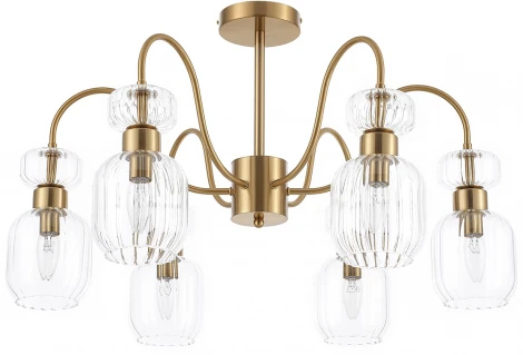 Потолочная люстра на штанге Escada Gloss 1141/6PL Clear (220V)