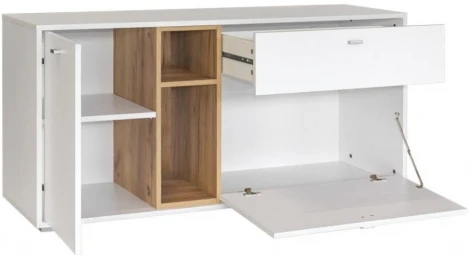 Комод Mobi Бэль 10.91 белый премиум / дуб золотой craft 330349