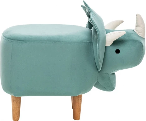 Пуф Leset Dino COMBI (Фанера,Массив дерева,Велюр/Зеленый,Белый) арт.2500000189968