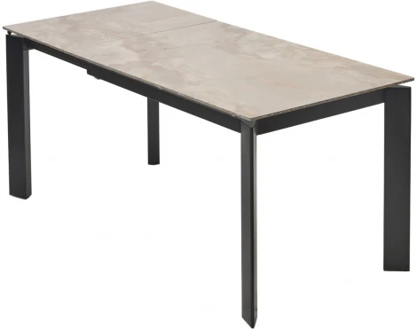 Стол CORNER 120 GLOSS AMBER JADE SOLID CERAMIC / BLACK, ®DISAUR