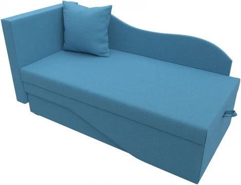 Кушетка Гармония левая (Голубой/Рогожка) Лига Диванов арт.125766L
