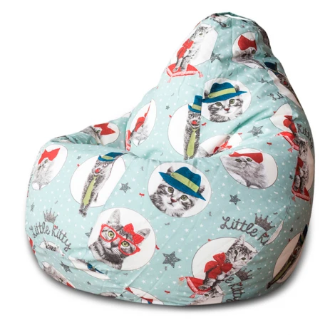 Кресло мешок Dreambag Груша Кошки (3XL, Классический) 5006941