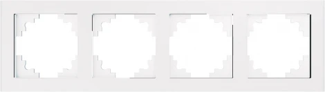 Рамка на 4 поста (белый) Stekker Катрин 39257