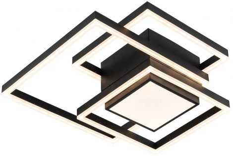 Потолочная люстра Escada Twins 10242/4LED 143W Black (регулировка яркости, 220V, пульт управления)