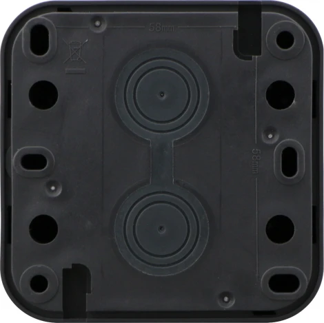 Переключатель 1-клавишный накладной, цвет антрацит IP55 Donel W55 DIP10628