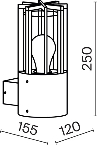 Настенный уличный светильник Maytoni Barrel O453WL-01GF (220V, круглые, IP54)