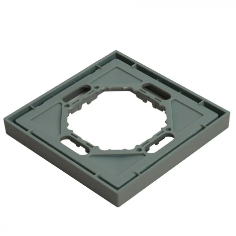 Рамка на 1 пост (платиново-серый, soft touch) Stekker Эмили 49962